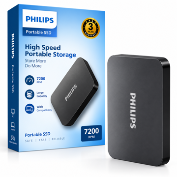 خرید هارد اکسترنال فیلیپس مدل PHILIPS FM22PD02TB/93 2TB مشکی
