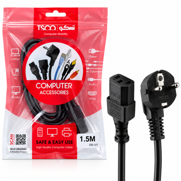 خرید کابل برق پاور تسکو TSCO طول 1.5 متر