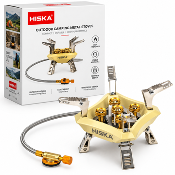 خرید اجاق گاز مسافرتی مدل HISKA H-26 خاکی