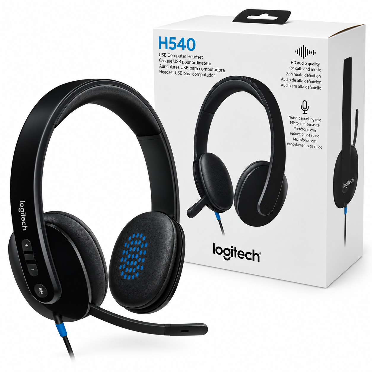 خرید هدست سیم دار لاجیتک مدل LOGITECH H540