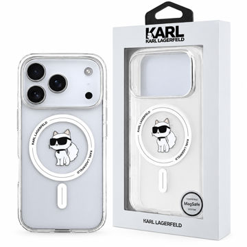 قیمت قاب اپل کارلاگرفیلد مدل KarlLagerfeld MagSafe IPHONE 17 Pro شفاف