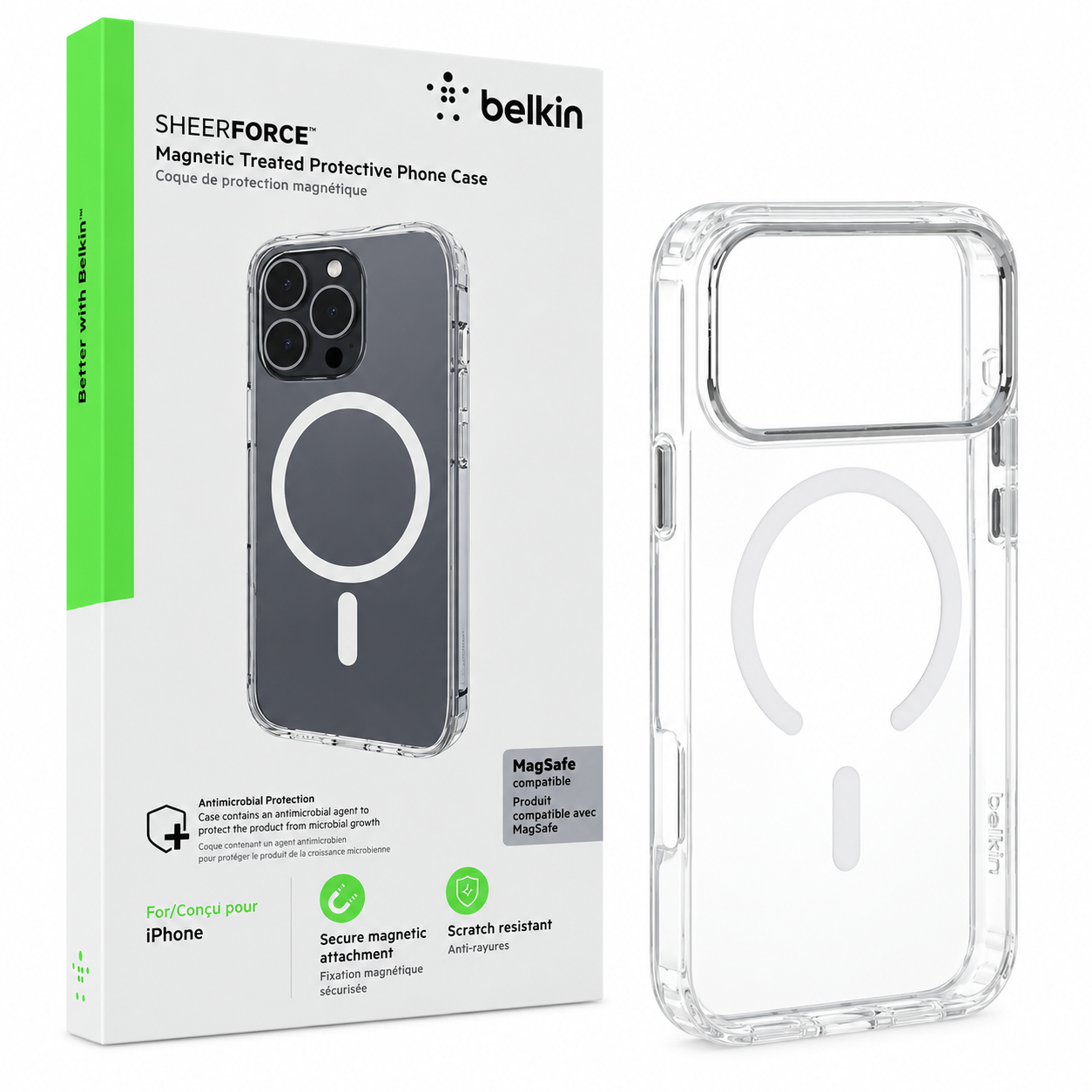 قیمت قاب اپل مدل belkin magsafe IPHONE 17 Pro شفاف