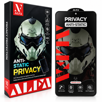 خرید گلس آنتی استاتیک آلفا مدل ALFA SAMSUNG A10 PRIVACY
