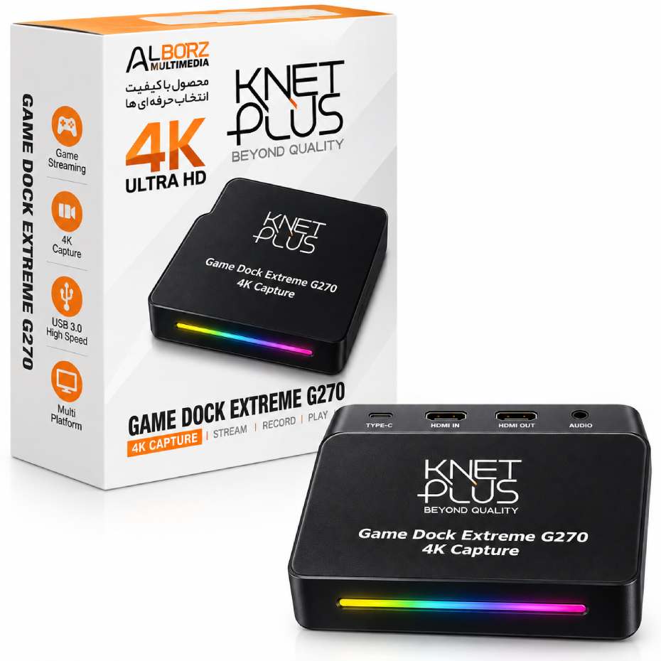 خرید کارت کپچر اکسترنال کی نت پلاس مدل KNET PLUS G270 KP-COHDCAP270