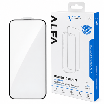 قیمت گلس شفاف کربن آلفا مدل ALFA IPHONE 15 Pro Max