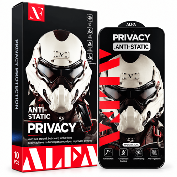 قیمت گلس آنتی استاتیک آلفا مدل ALFA Privacy Samsung S25 Ultra