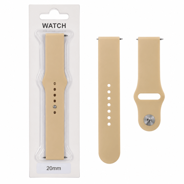 قیمت بند گلکسی واچ مدل SILICON 20mm موکا