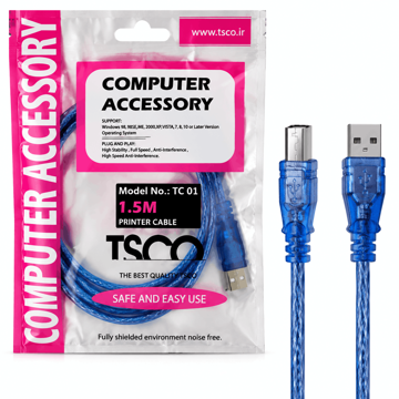 خرید کابل پرینتر تسکو مدل TSCO TC01 طول 1.5 متر