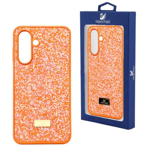 خرید قاب سامسونگ سواروسکی مدل SWAROVSKI SAMSUNG A36 نارنجی