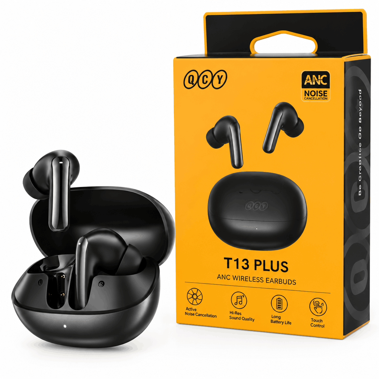 خرید ایرپاد کیو سی وای مدل QCY T13 PLUS HT20A مشکی