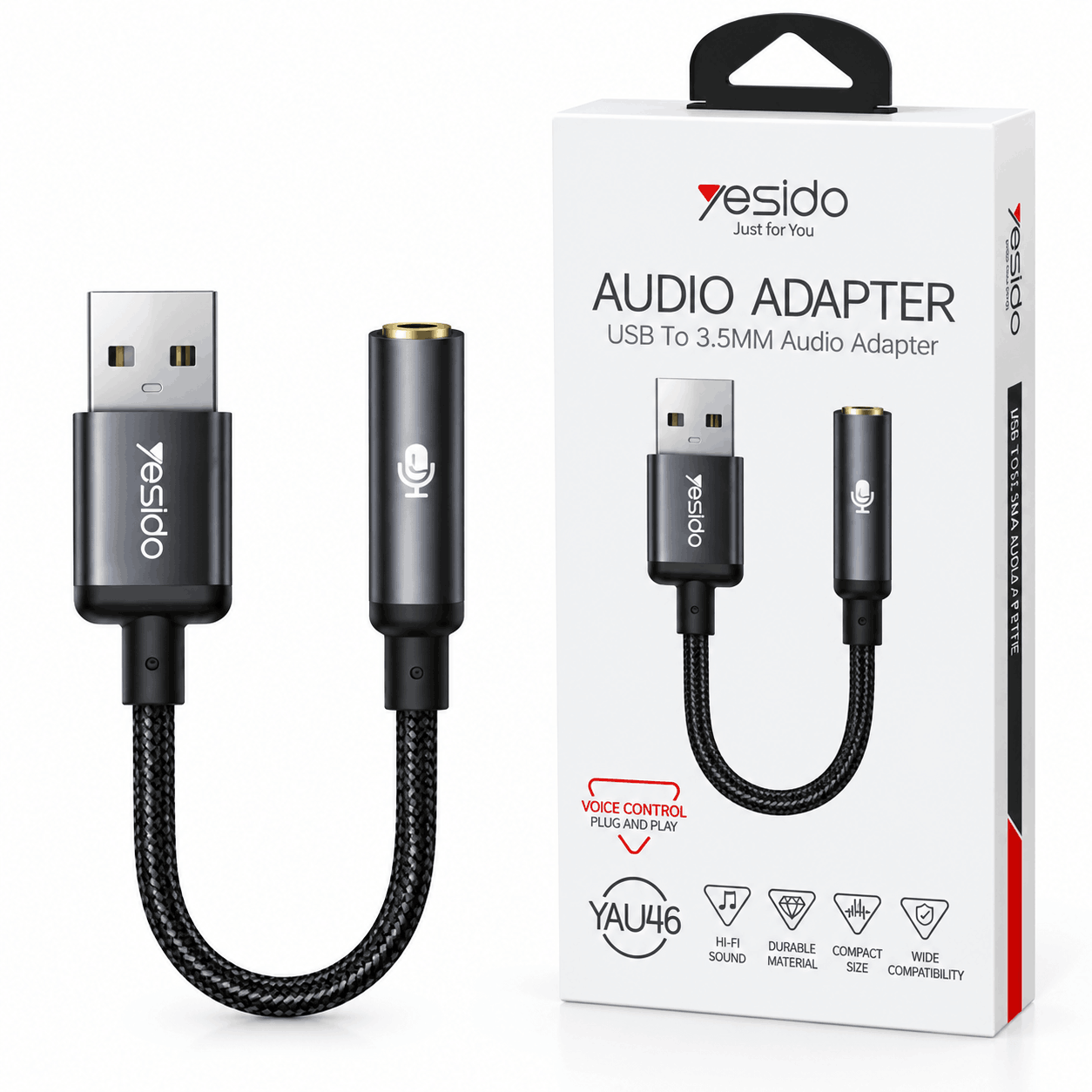 خرید جک صدا یسیدو مدل YESIDO YAU46 USB