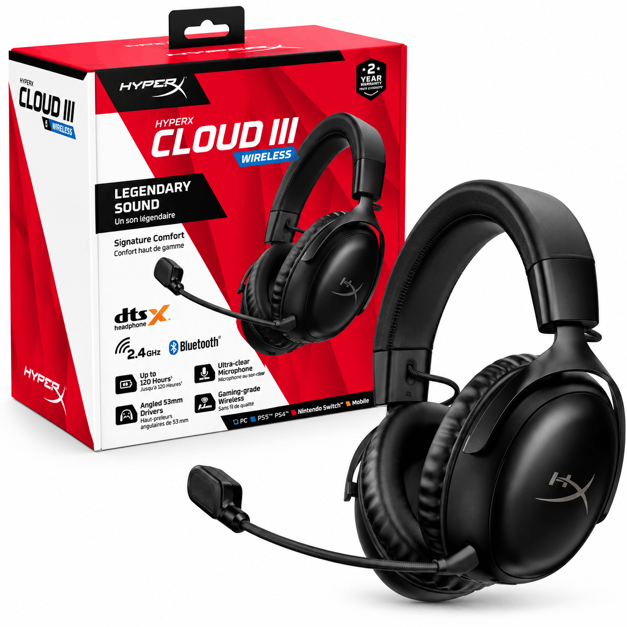 قیمت هدست بی سیم گیمینگ هایپر ایکس مدل HYPERX CLOUD II IWIRELESS مشکی