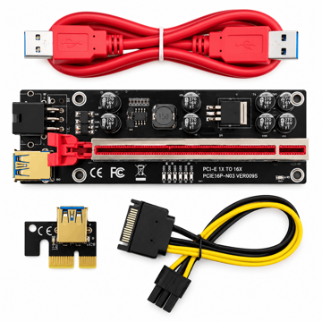 خرید تبدیل رایزر کارت گرافیک ۰۱۰S PLUS PCI EXPRESS X1 به X16