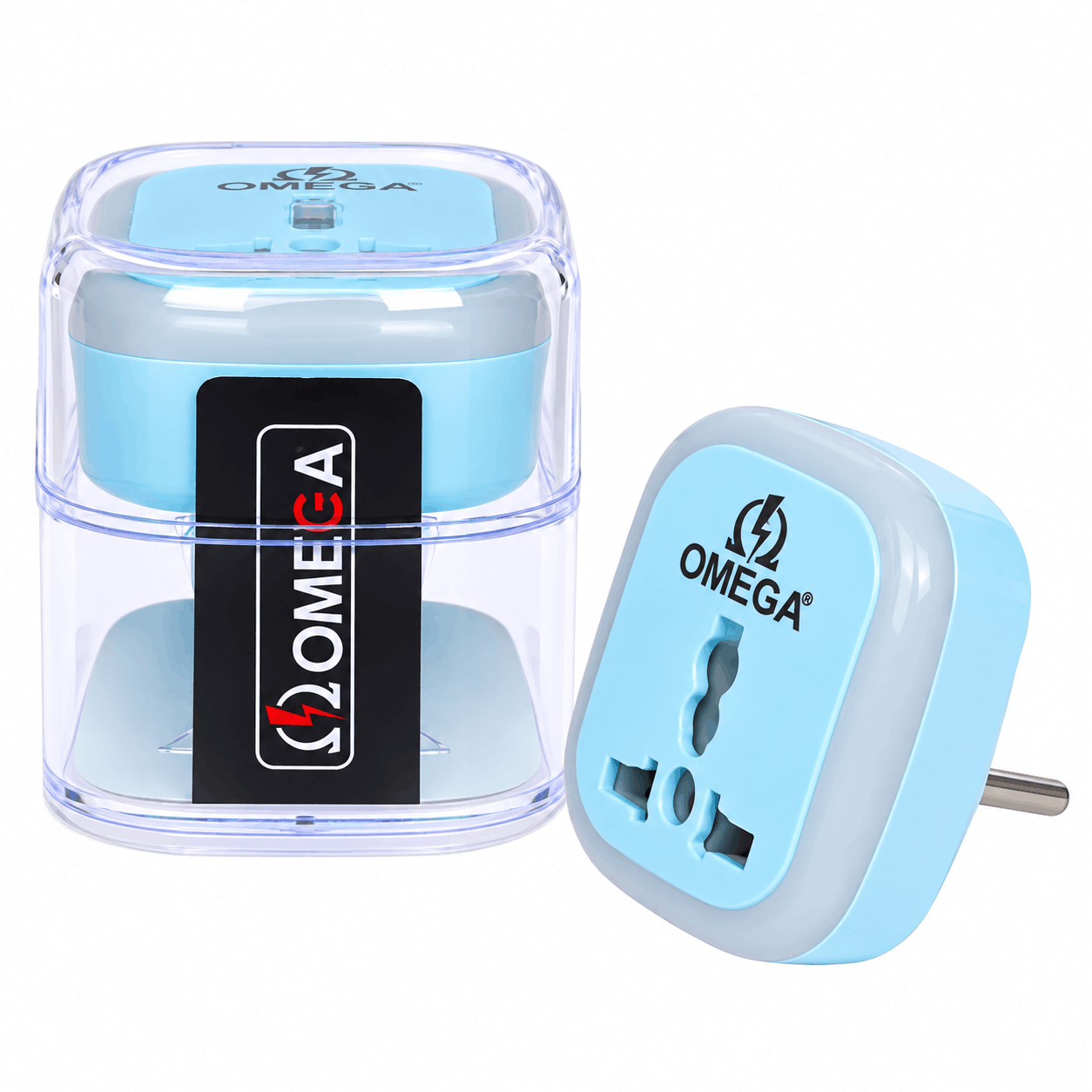 قیمت تبدیل سه به دو امگا مدل OMEGA M101 LED آبی