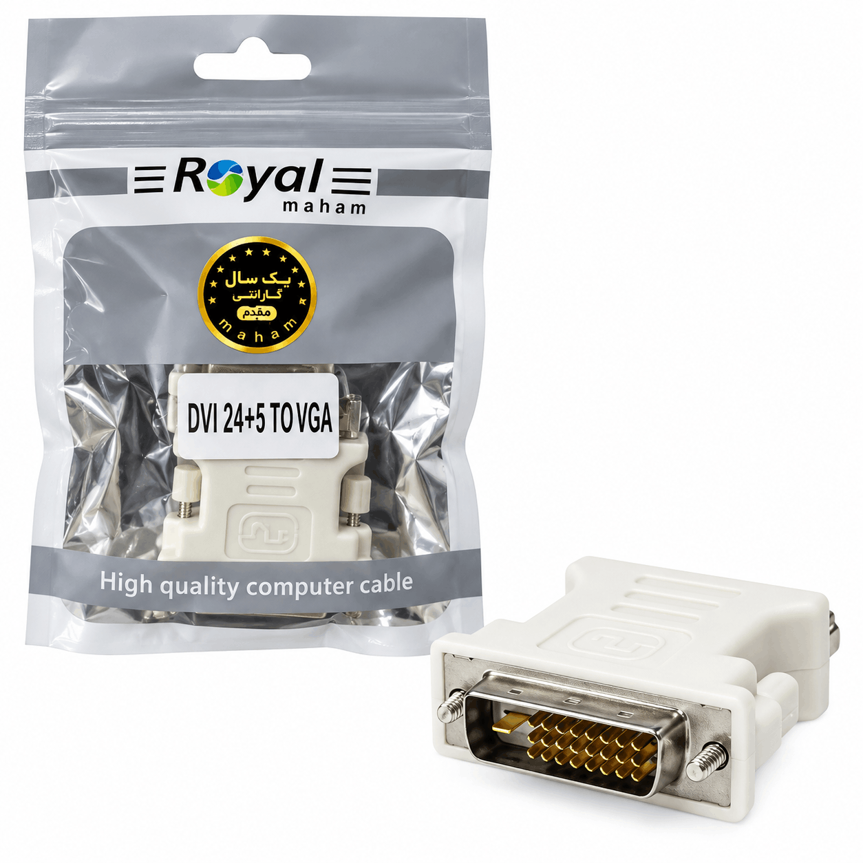 قیمت تبدیل DVI به VGA رویال مدل 5+24 ROYAL