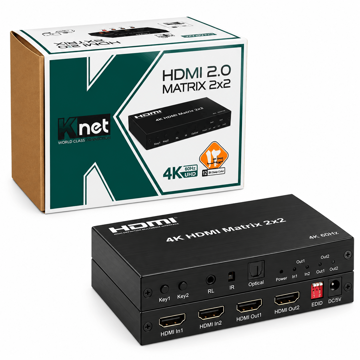 قیمت اسپلیتر HDMI کی نت مدل KNET K-MAHD2022 MATRIX 2*2
