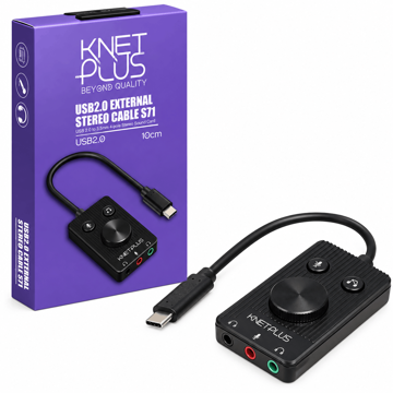 خرید کارت صدا اکسترنال کی نت پلاس KNET PLUS KP-SUCMS71 USB 2.0