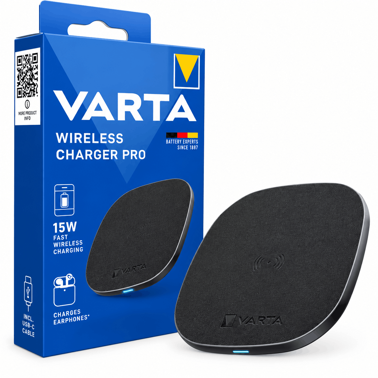 قیمت شارژر بی سیم وارتا مدل VARTA PRO 15W