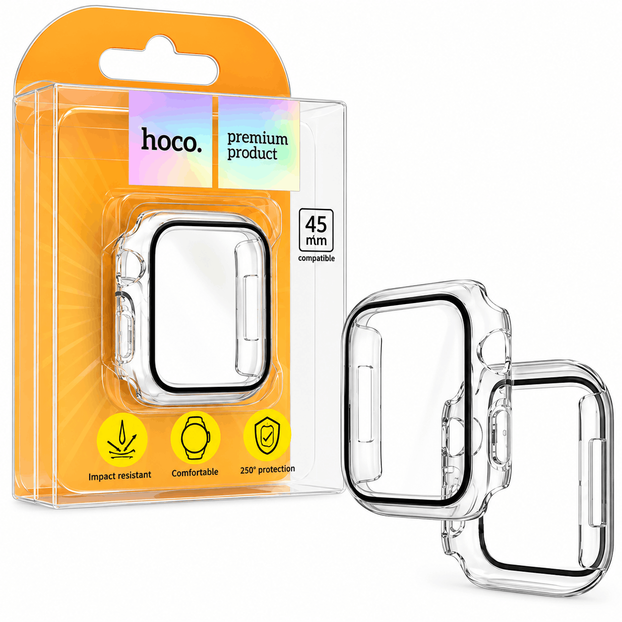 قیمت محافظ اپل واچ مدل HOCO WS4 45mm شفاف