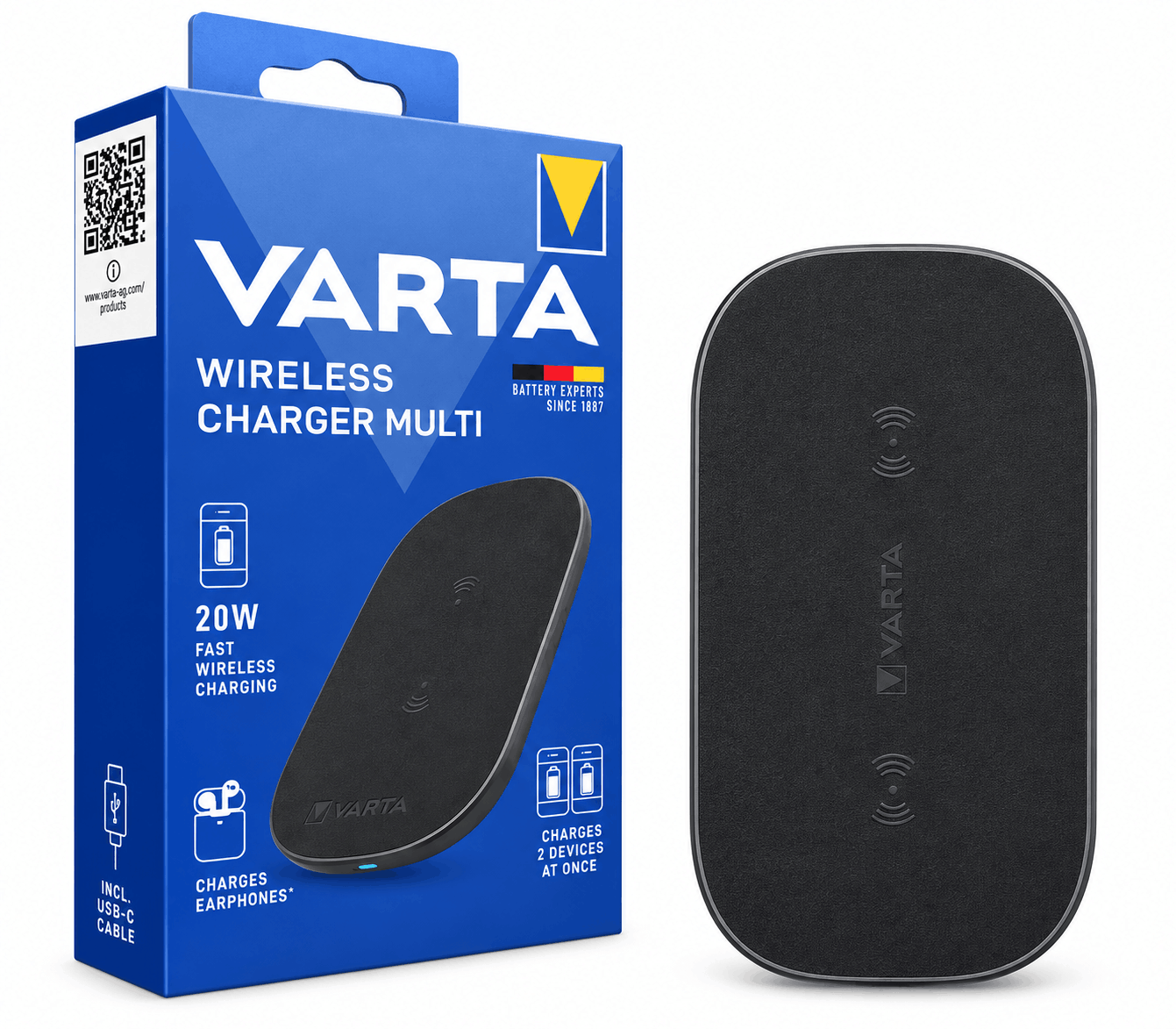 قیمت شارژر بی سیم وارتا مدل VARTA MULTI 20W
