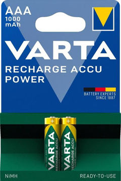 قیمت باتری نیم قلم شارژی وارتا مدل VARTA ACCU POWER AAA 1000mAh بسته 2 عددی