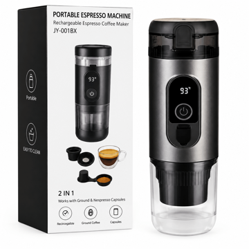 قیمت اسپرسو ساز شارژی قابل حمل مدل PORTABLE ESPRESSO MACHINE JY-001BX