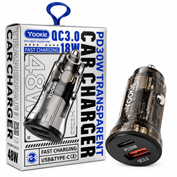 قیمت شارژر فندکی یوکی مدل YOOKIE PC8