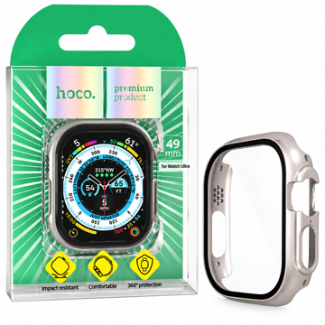 قیمت محافظ اپل واچ مدل HOCO WS6 49mm نقره ای