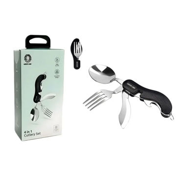 قیمت ست قاشق چنگال چند کاره گرین لاین مدل GREEN LION GN4IN1CSETBK 4 IN 1 CUTLERY