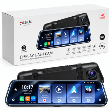 قیمت دوربین ثبت وقایع خودرو و مانیتور یسیدو مدل Yesido KM24