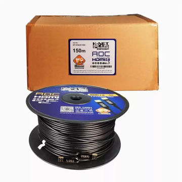 قیمت کابل HDMI 2.0 فیبر نوری کی نت پلاس مدل K-NET PLUS KP-CHAOC1500 AOC V2 طول 150 متر 