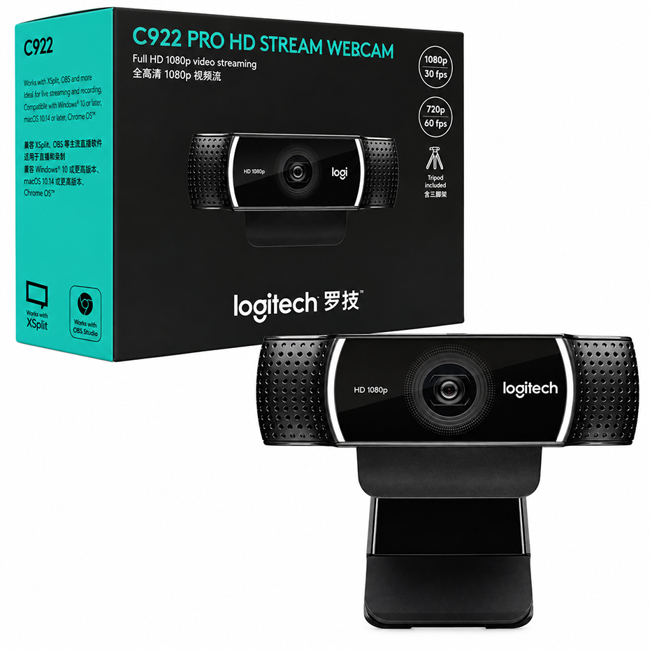 وبکم لاجیتک مدل LOGITECH C922 PRO مشکی