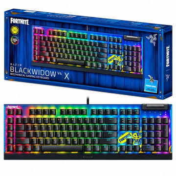 قیمت کیبورد سیم دار گیمینگ ریزر مدل RAZER BLKWIDOW V4X FORTNITE مشکی