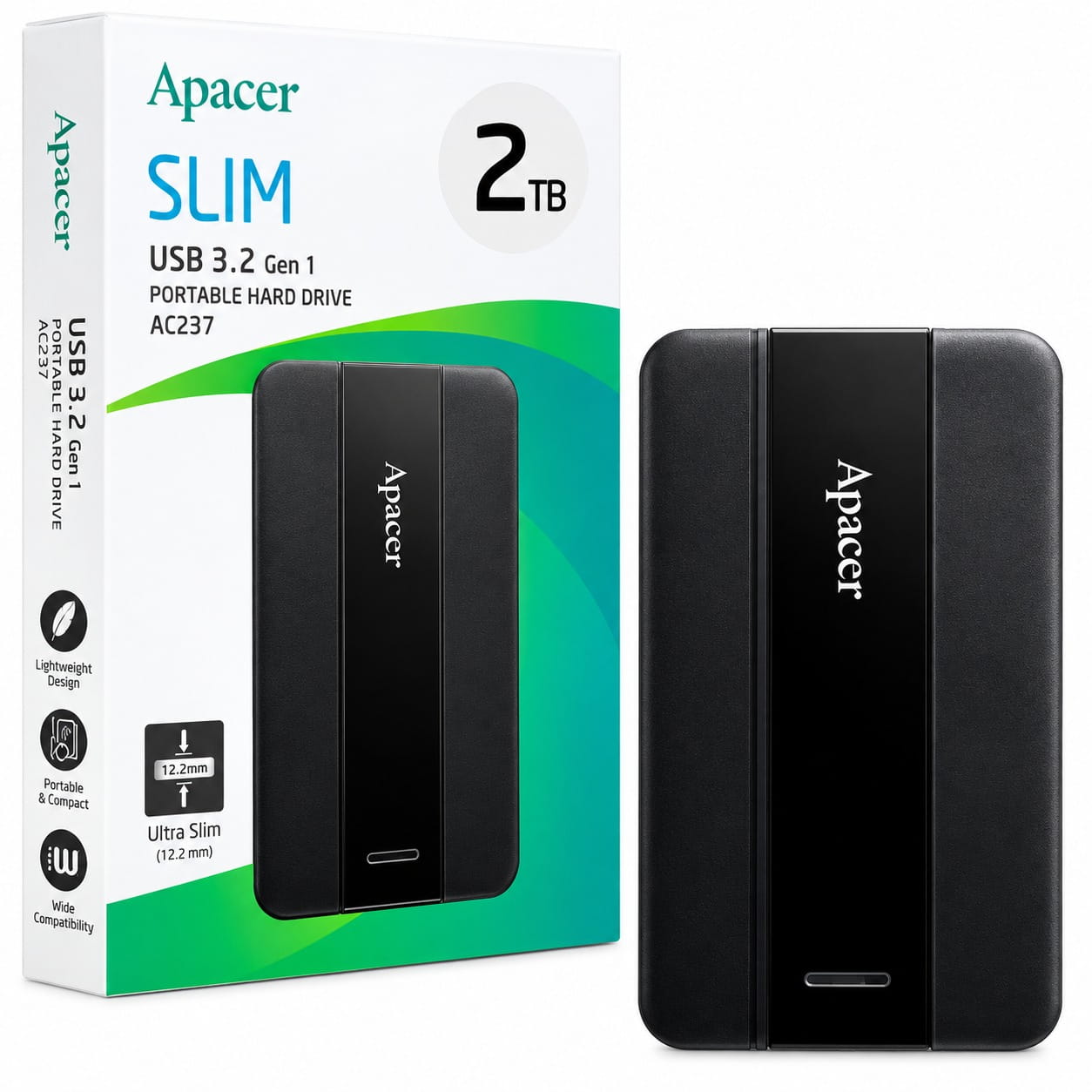 قیمت هارد اکسترنال اپیسر مدل Apacer AC237 2TB مشکی