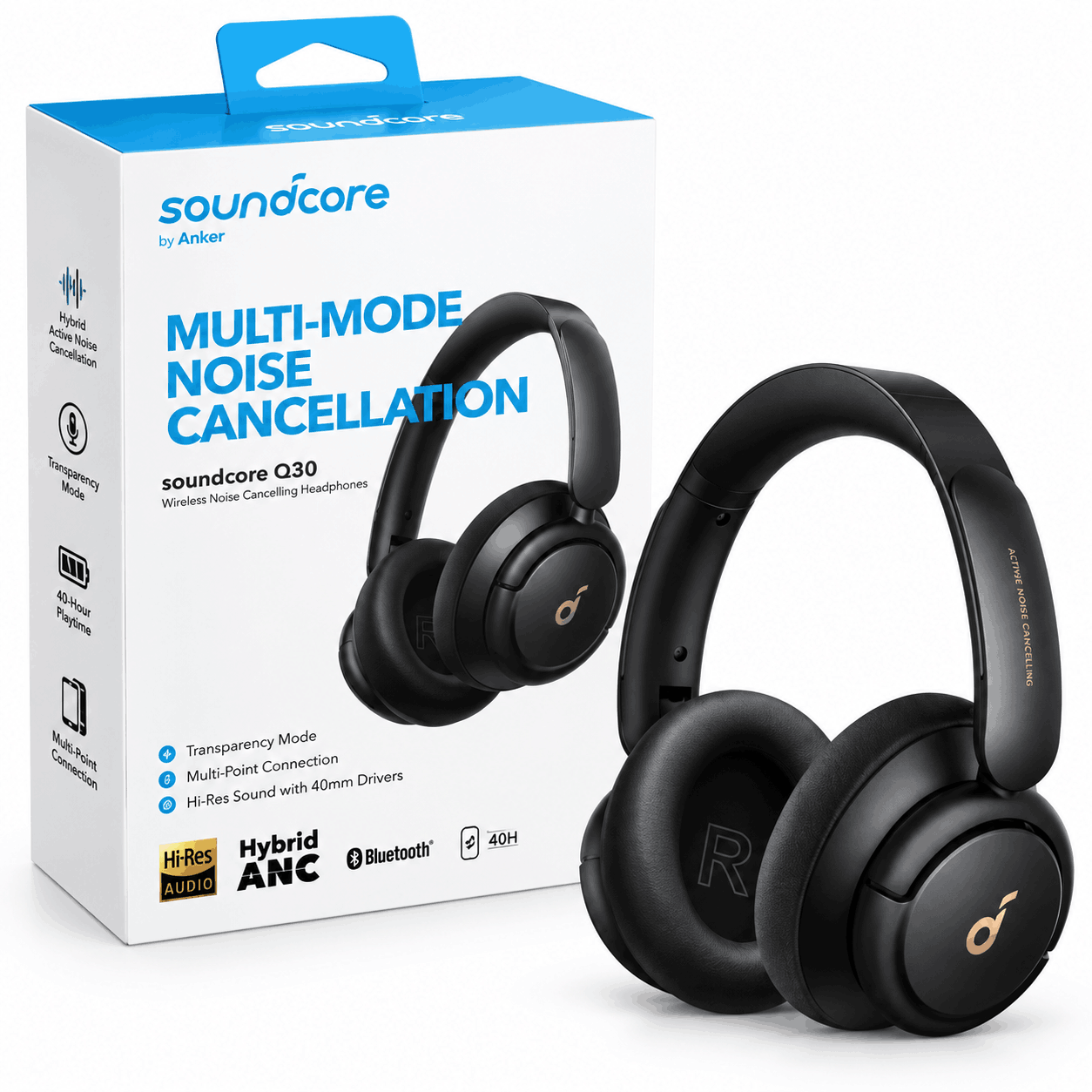 خرید هدست بی سیم انکر مدل ANKER Soundcore A3028013 Q30 مشکی