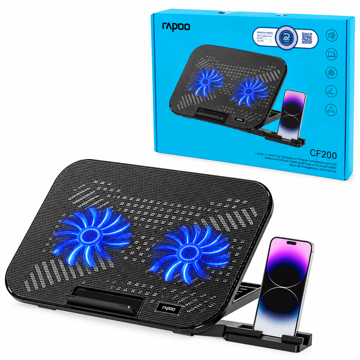 قیمت فن نوت بوک رپو مدل RAPOO CF100 مشکی