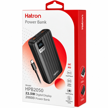 قیمت پاوربانک هترون مدل Hatron HPB2050PQ 20000mAh