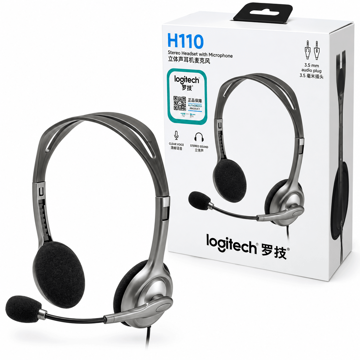خرید هدست سیم دار لاجیتک مدل LOGITECH H110