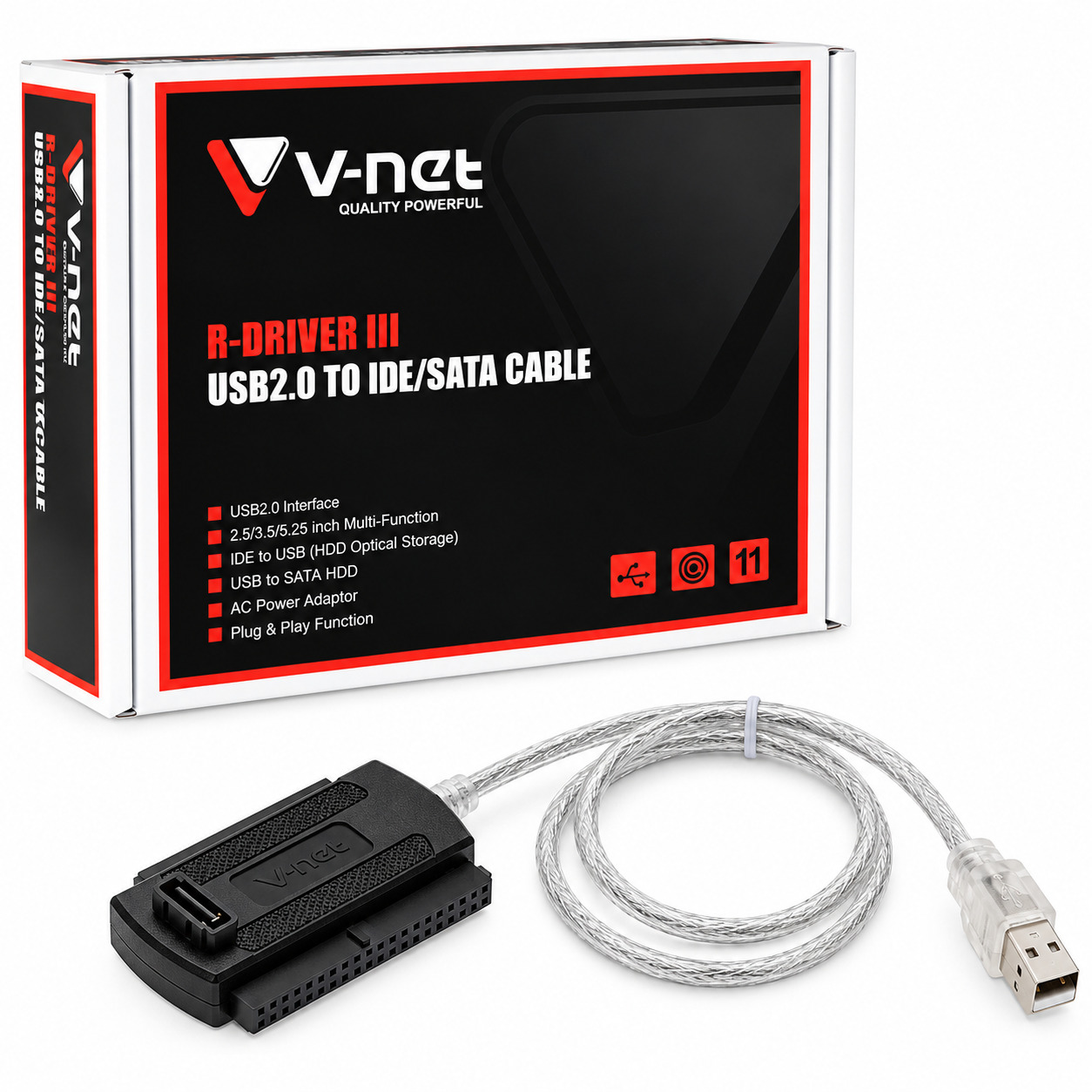 قیمت تبدیل USB 2.0 به SATA/IDE وی نت مدل V-NET V-COU20IDE