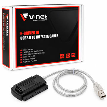 قیمت تبدیل USB 2.0 به SATA/IDE وی نت مدل V-NET V-COU20IDE