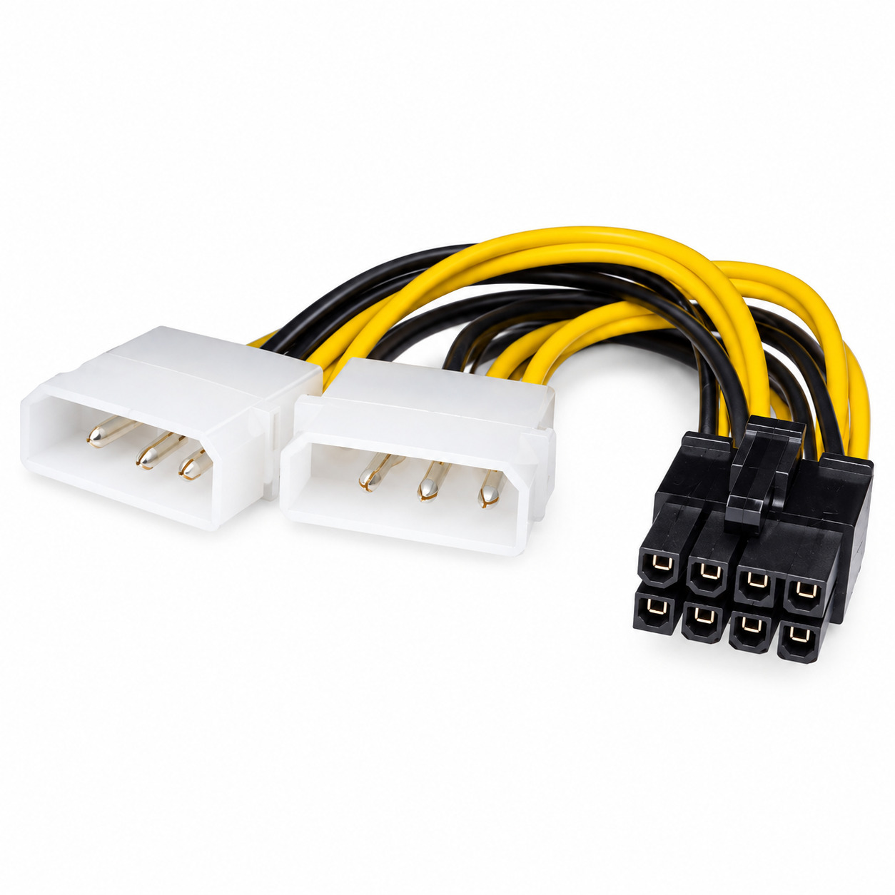 قیمت کابل برق پردازنده 4 پین به 8 پین مولکس مدل Molex طول 0.2 متر