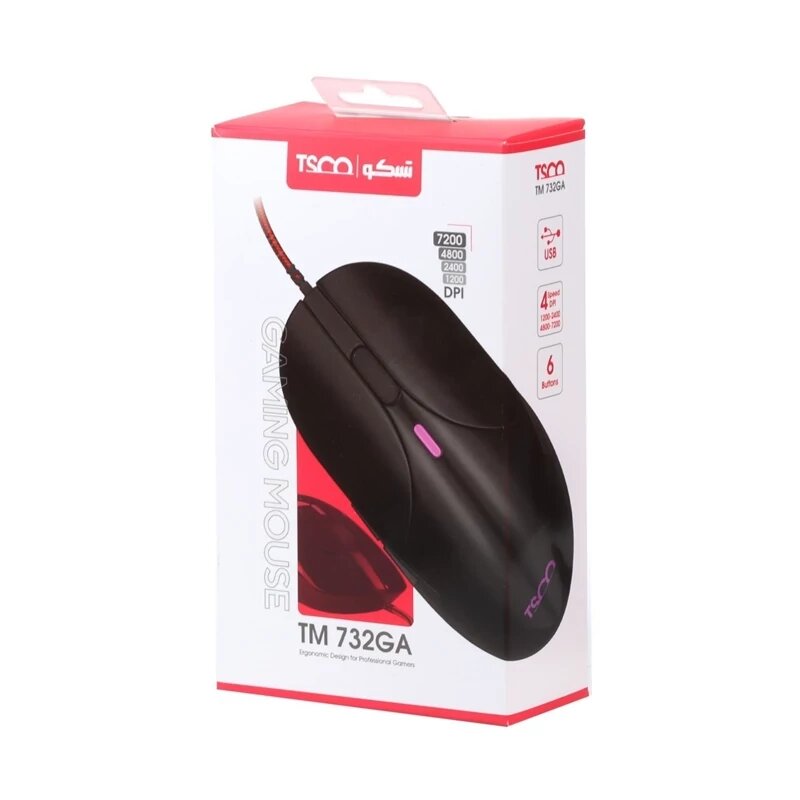 خرید بسته 20 عددی ماوس سیم دار گیمینگ تسکو مدل TSCO TM 732GA (۱۹ عدد + ۱ عدد هدیه)