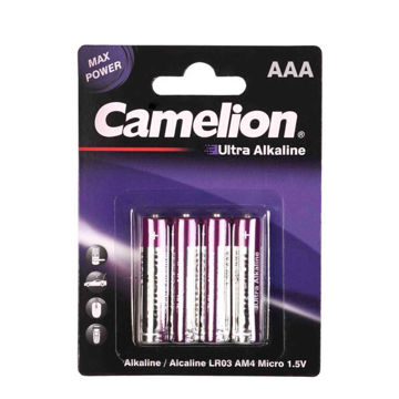 قیمت باتری آلکالاین نیم قلم 4کارتی کملیون مدل CAMELION Ultra Alkaline