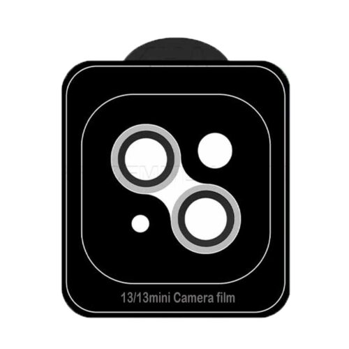 کیفیت محافظ لنز شابلون دار مدل IPHONE 13/13mini نقره ای
