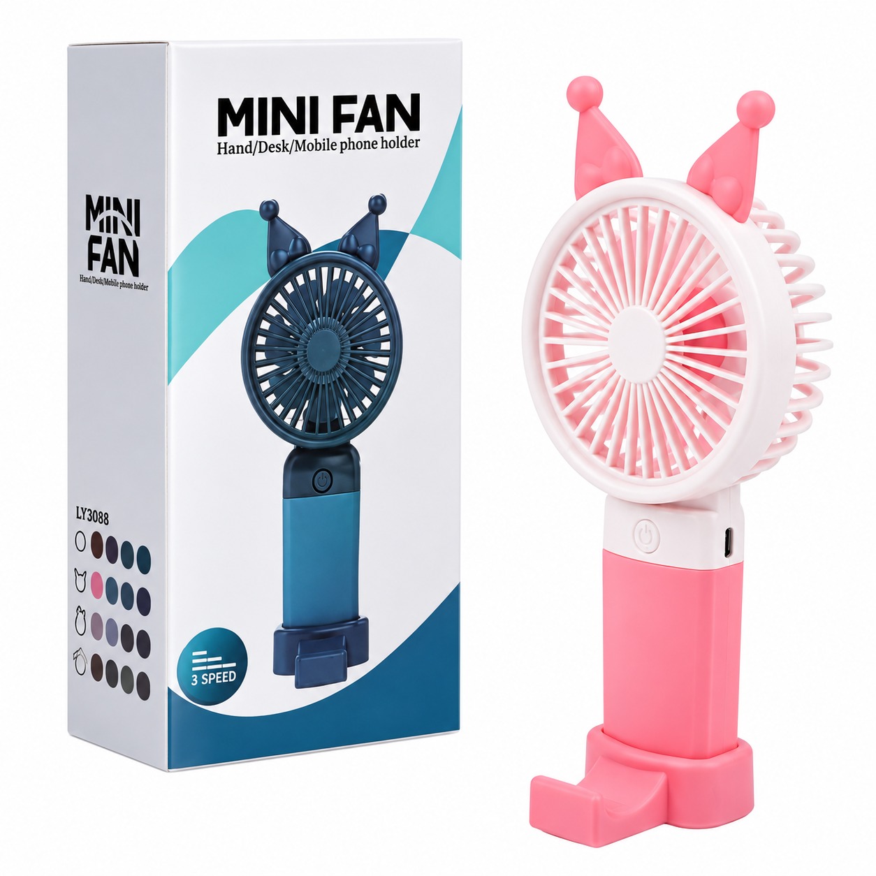 خرید پنکه دستی شارژی مینی فن مدل MINI FAN LY3088