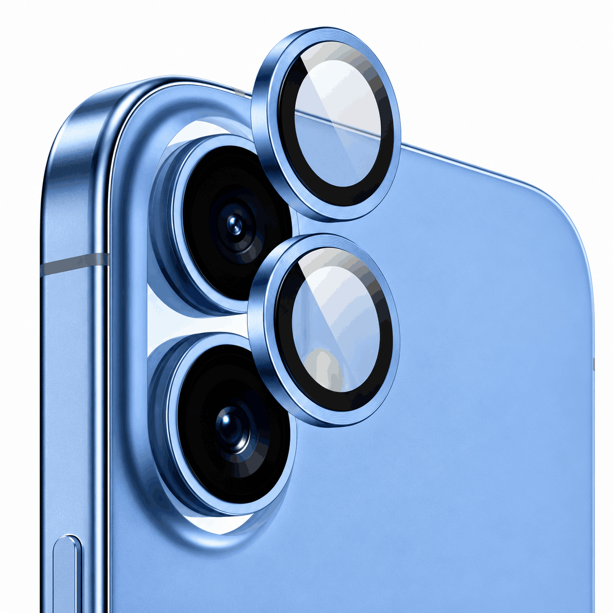 خرید محافظ لنز رینگی آیفون مدل IPHONE 13 Big آبی
