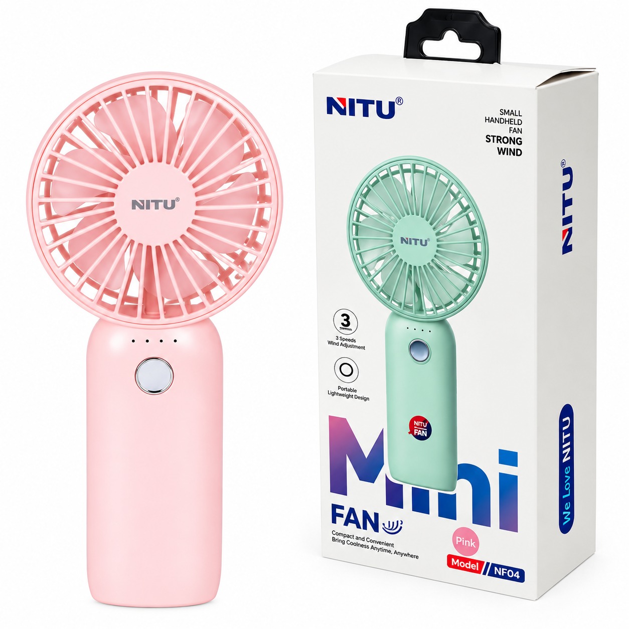 ویژگی پنکه شارژی پرتابل نیتو مدل NITU NF04