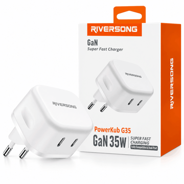 خرید کلگی شارژر ریورسانگ مدل RIVERSONG PowerKub G35 AD107 سفید