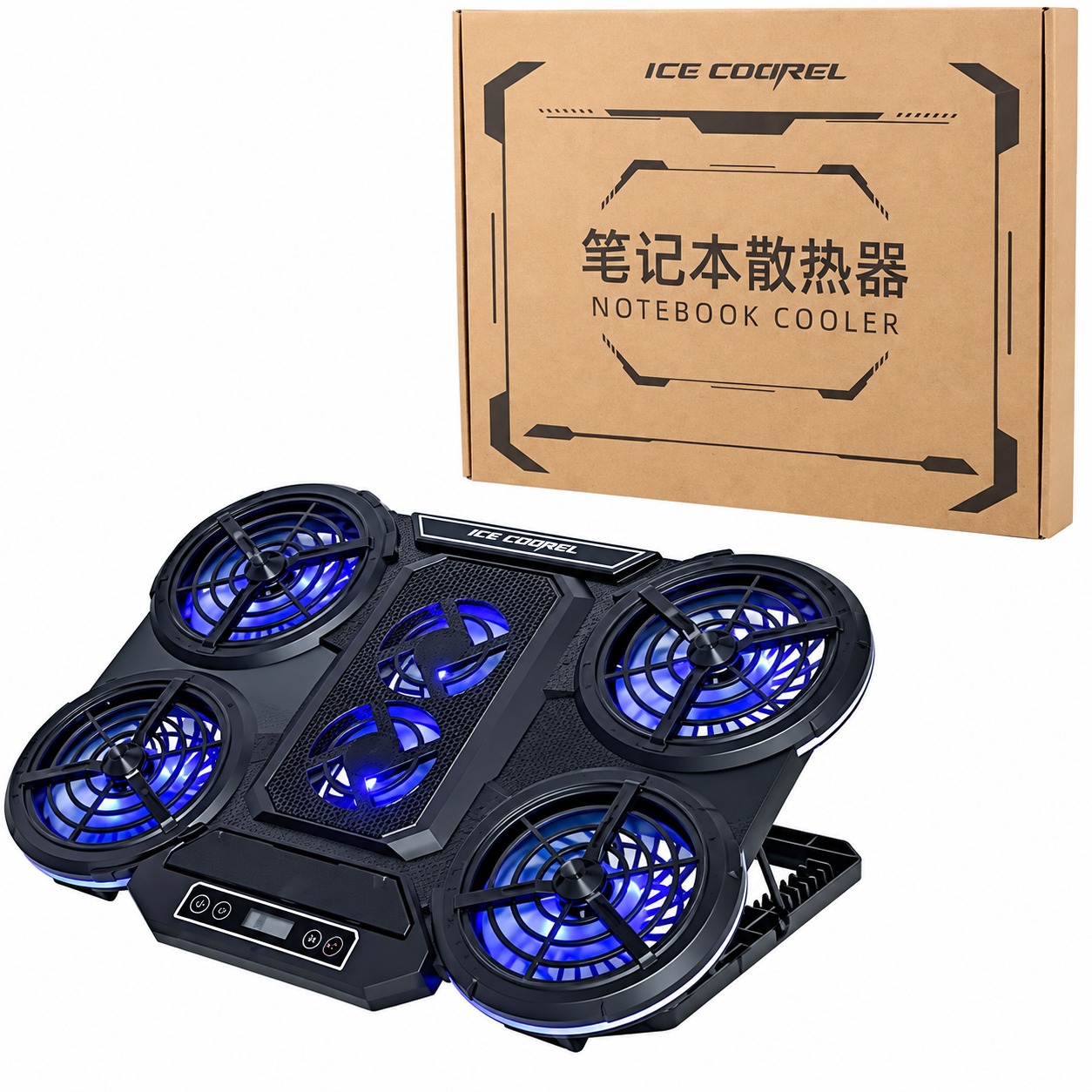 قیمت فن نوت بوک گیمینگ آیس کورل مدل Ice Coorel Q5-Q6 مشکی