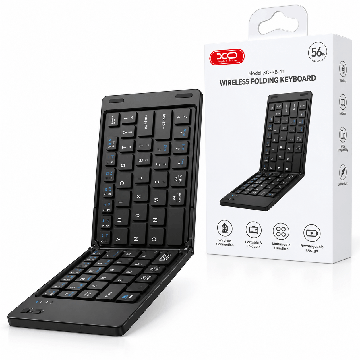 خرید کیبورد بی سیم تاشو ایکس او مدل XO KB-11